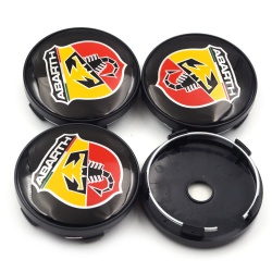 Fiat 500 60mm wheel center caps
