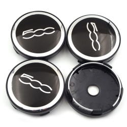 Fiat 500 60mm wheel center caps