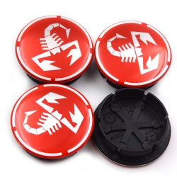 wheel center caps for abarth 50mm(Red)