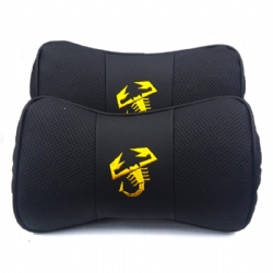 Abarth Neck Cushions Yellow Scorpion