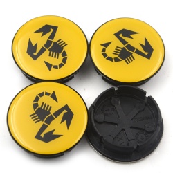 wheel center caps for abarth 50mm