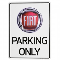 FIAT Parking Sign