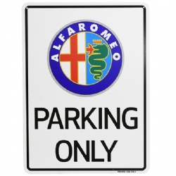 Alfa Romeo Parking Sign