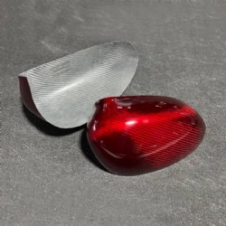 Fiat 500 Abarth Mirror Carbon Caps (Red）