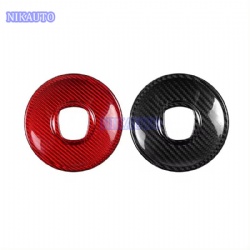 Carbon Fiber For Fiat Steering Wheel Parts Real Carbon Fiber For Fiat 500 Interior Accessories
