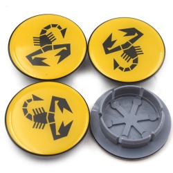 wheel center caps for abarth 55mm